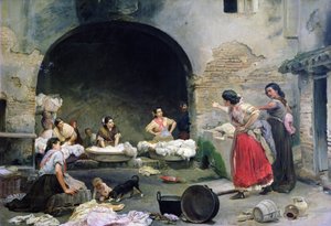 Washerwomen Disputing
